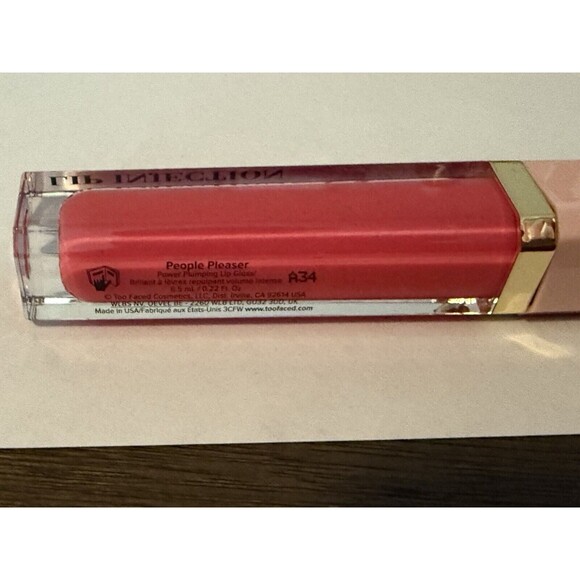 Lot 4 X Too Faced Lip Injecion People Pleaser Wifey Jus Friends Secure New - Picture 5 of 5